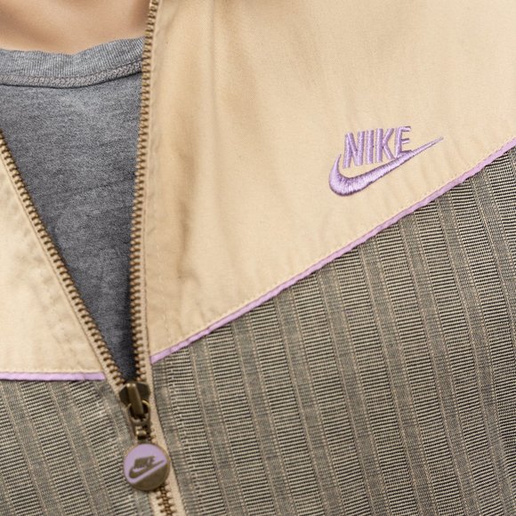 NIKE, Khaki, Tweed and Purple Bomber Jacket Vintage - Picture 2 of 4